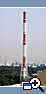 Радиотрансляционная станция "Терешкого", г. Москва. Дымовая труба из стеклопластика высотой 120 м