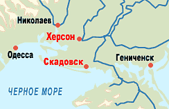 Карта Черноморского побережья